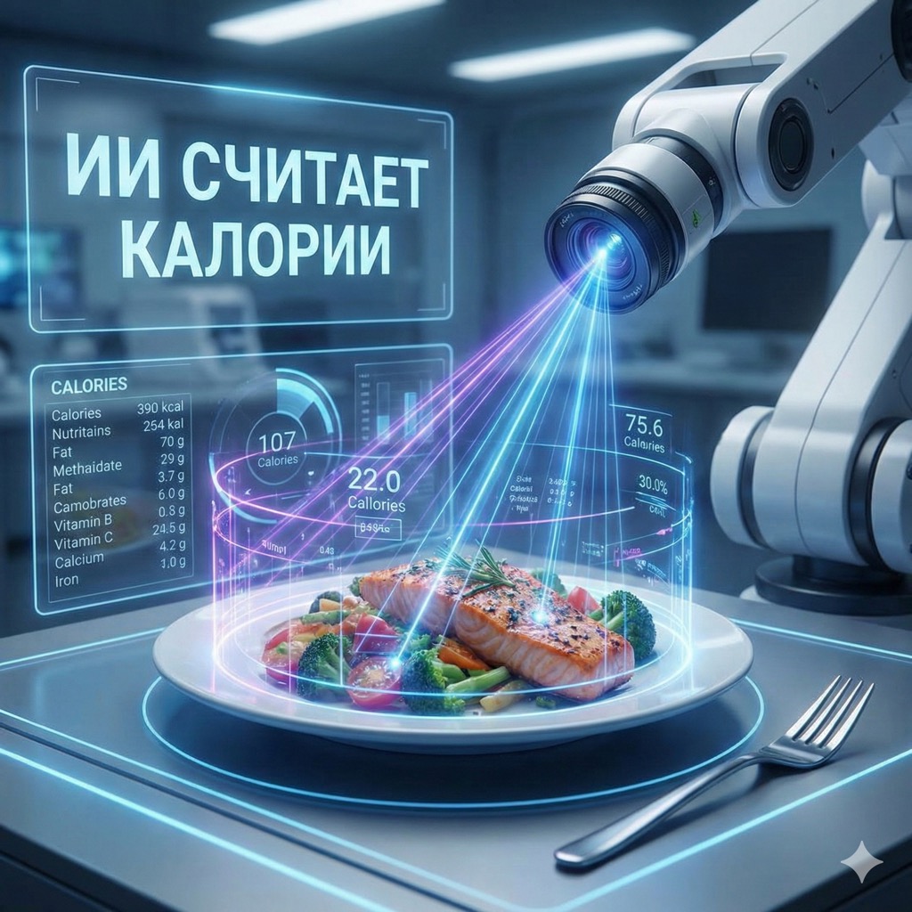 ии считает калории