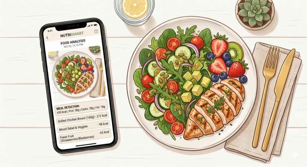 программа по фото подсчету калорий